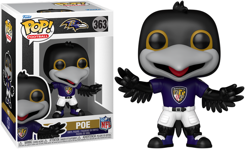 NFL: Mascots – Baltimore Ravens Poe Pop! Vinyl