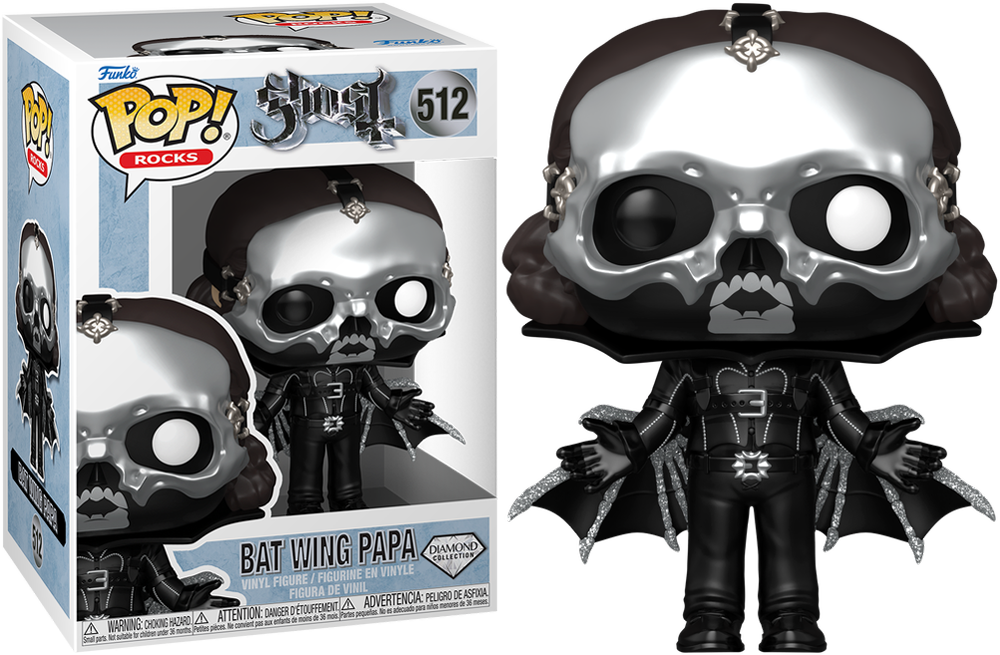 Ghost – Bat Wing Papa Diamond Glitter Pop! Vinyl