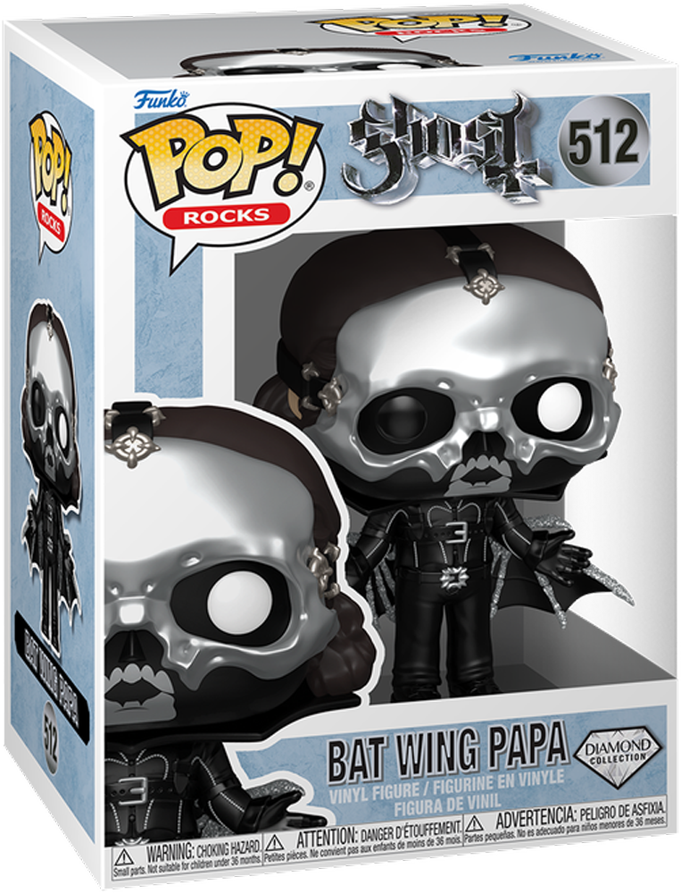 Ghost – Bat Wing Papa Diamond Glitter Pop! Vinyl