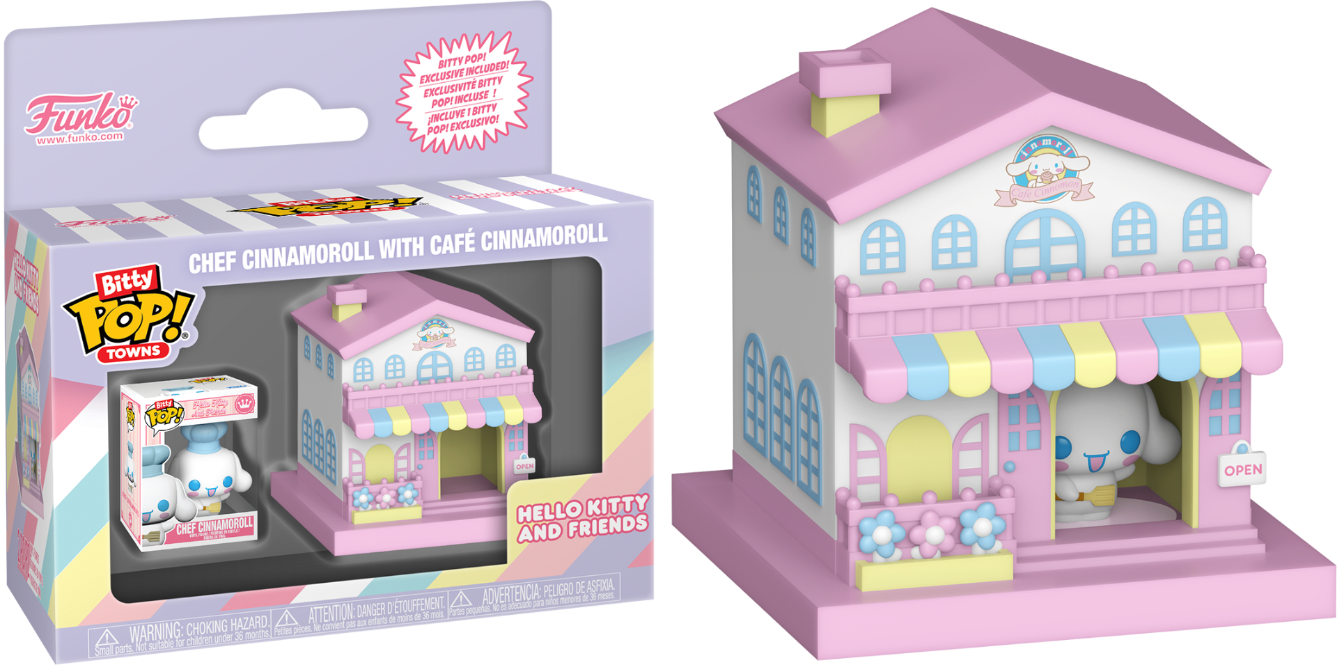 Hello Kitty – Cinnamoroll with Café Bitty Pop! Town