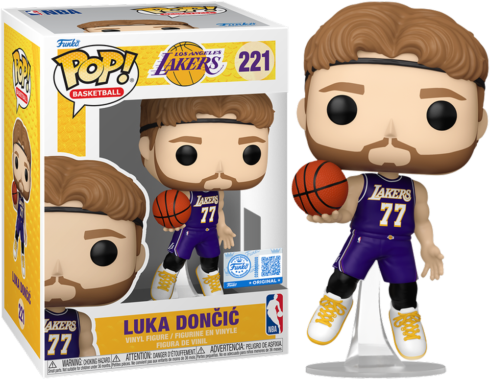 NBA: Lakers - Luka Doncic (Camiseta Morada) Vinilo Pop! Exclusivo de EE. UU. [RS]