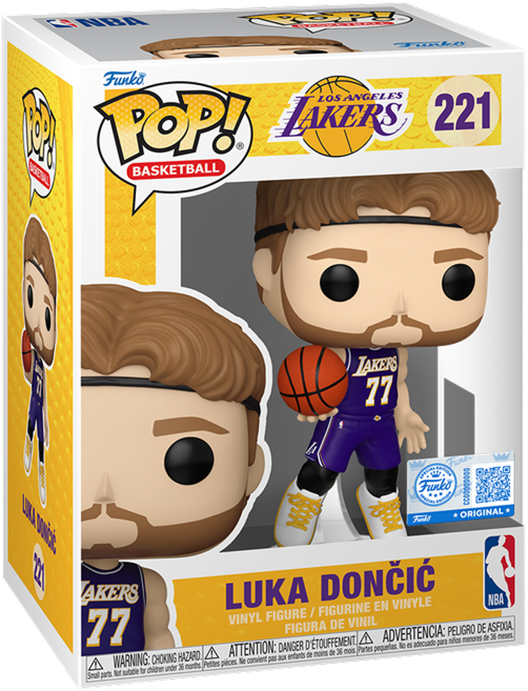 NBA: Lakers - Luka Doncic (Camiseta Morada) Vinilo Pop! Exclusivo de EE. UU. [RS]