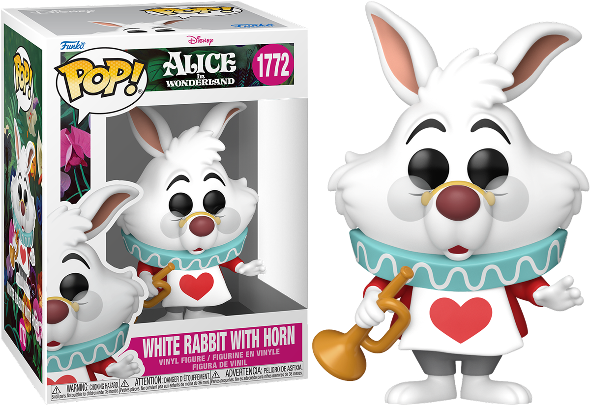 Alice in Wonderland (1951) – White Rabbit with Horn Pop! Vinyl