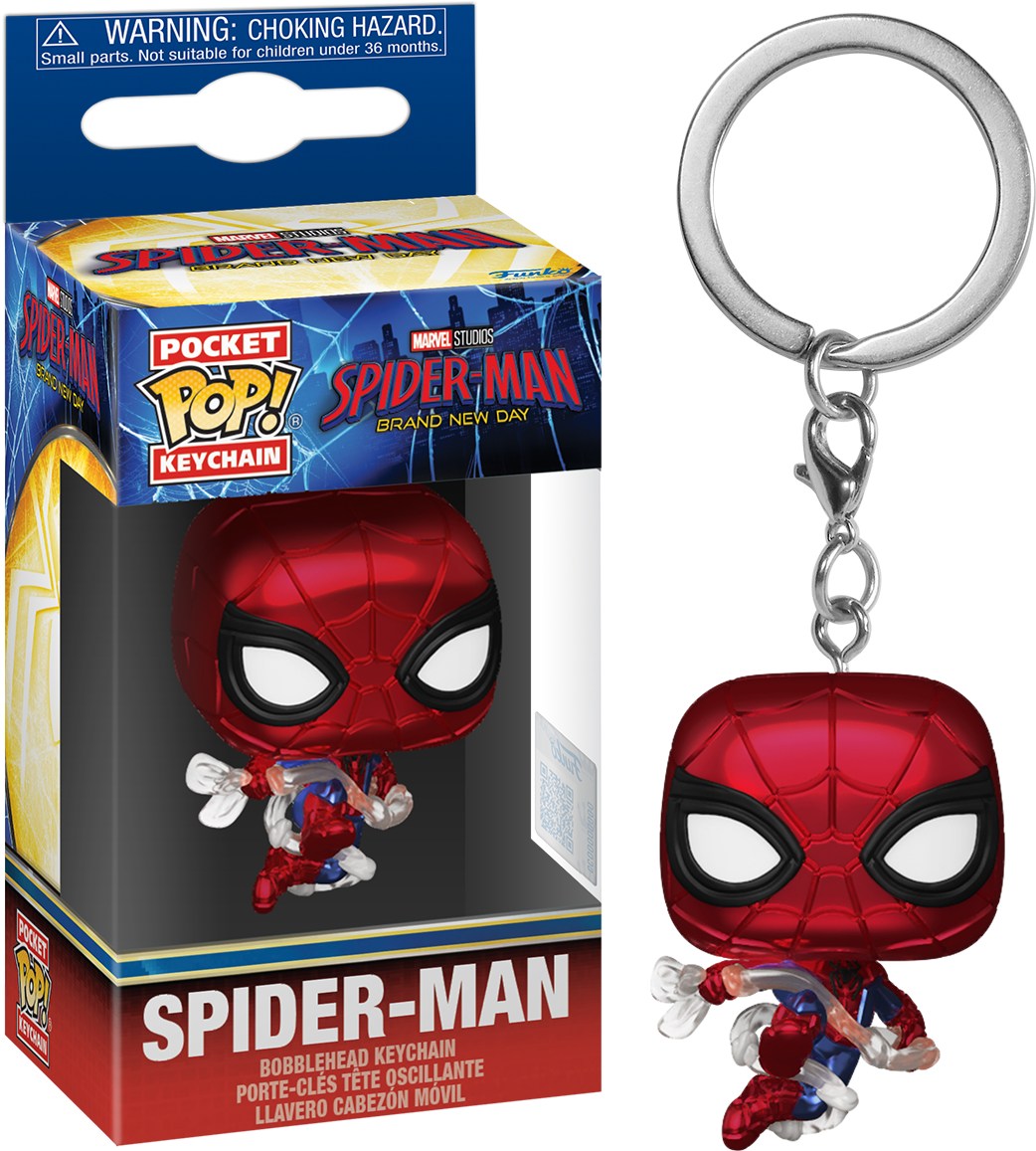 Spiderman: Brand New Day – Spiderman Metallic Pop! Vinyl Keychain