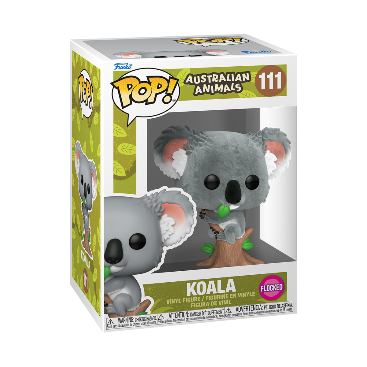 Animales australianos - Koala Flocked Pop! Vinilo