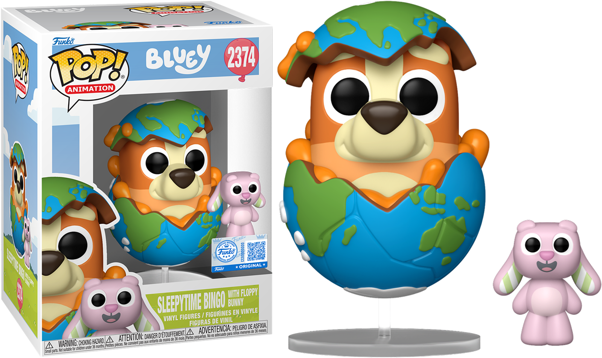 Bluey – Sleepytime Bingo with Floppy Bunny US Exclusive Pop! Vinyl [RS]