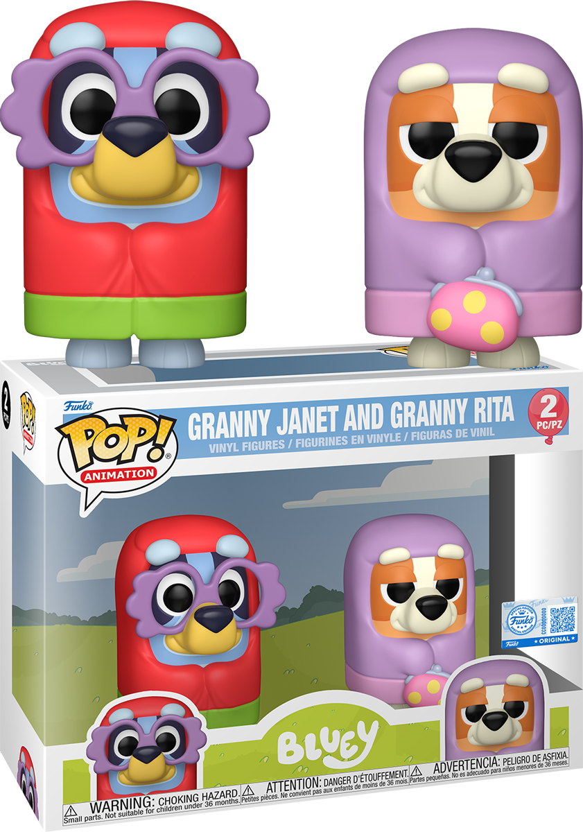Bluey – Granny Janet & Granny Rita US Exclusive Pop! 2-Pack [RS]