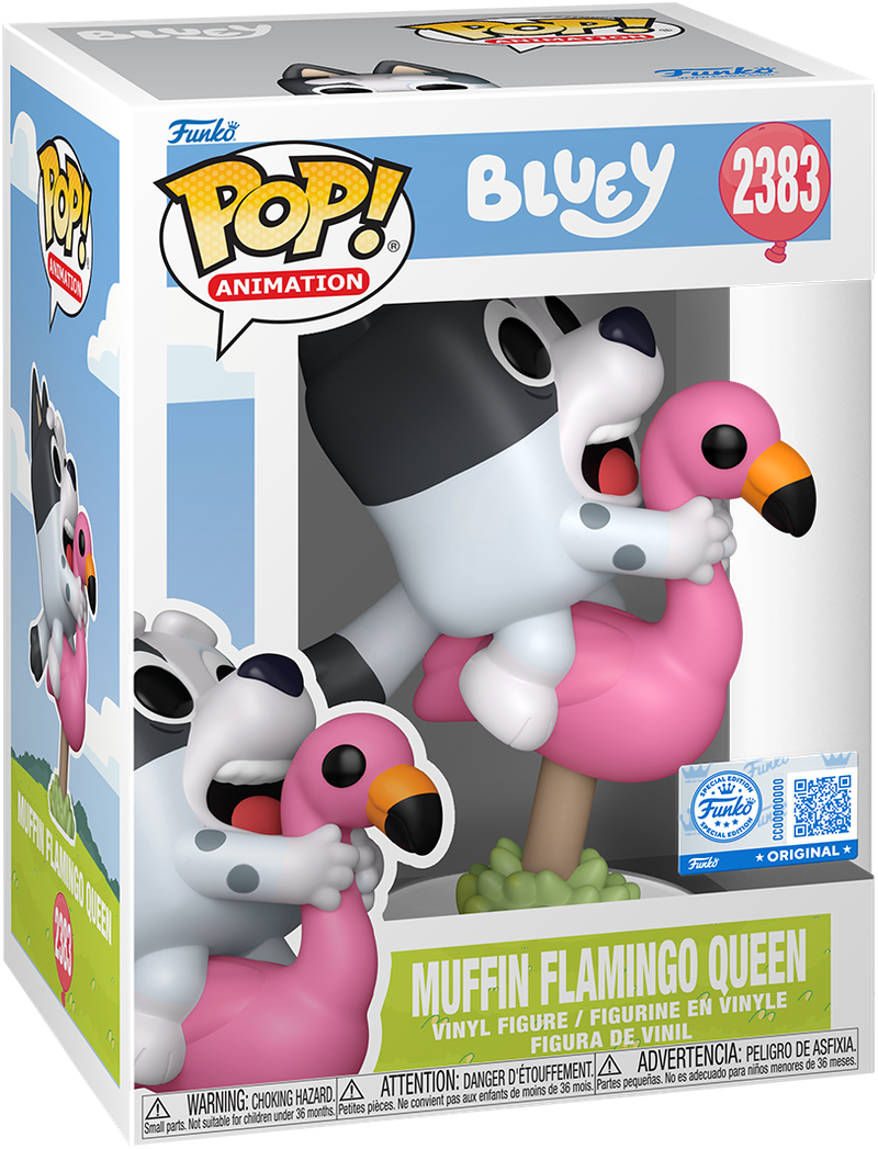 Bluey – Muffin Flamingo Queen US Exclusive Pop! Vinyl [RS]