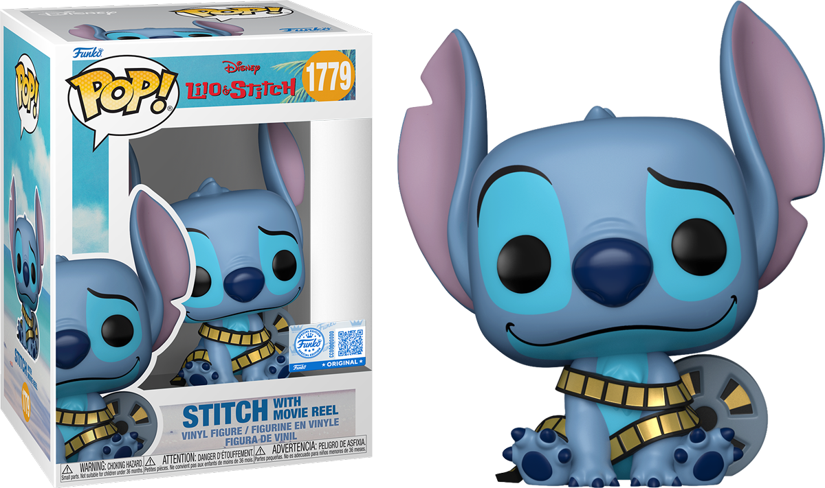 Lilo & Stitch – Stitch with Movie Reel Exclusive Pop! Vinyl [RS]