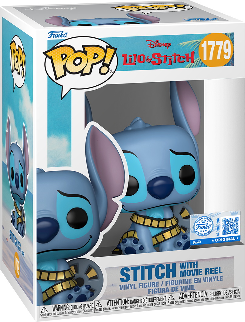 Lilo & Stitch – Stitch with Movie Reel Exclusive Pop! Vinyl [RS]