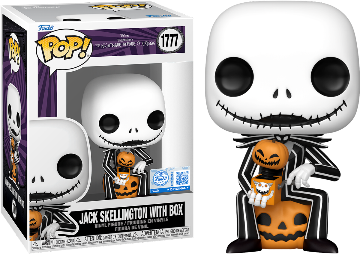 The Nightmare Before Christmas – Jack Skellington with Box Exclusive Pop! Vinyl [RS]