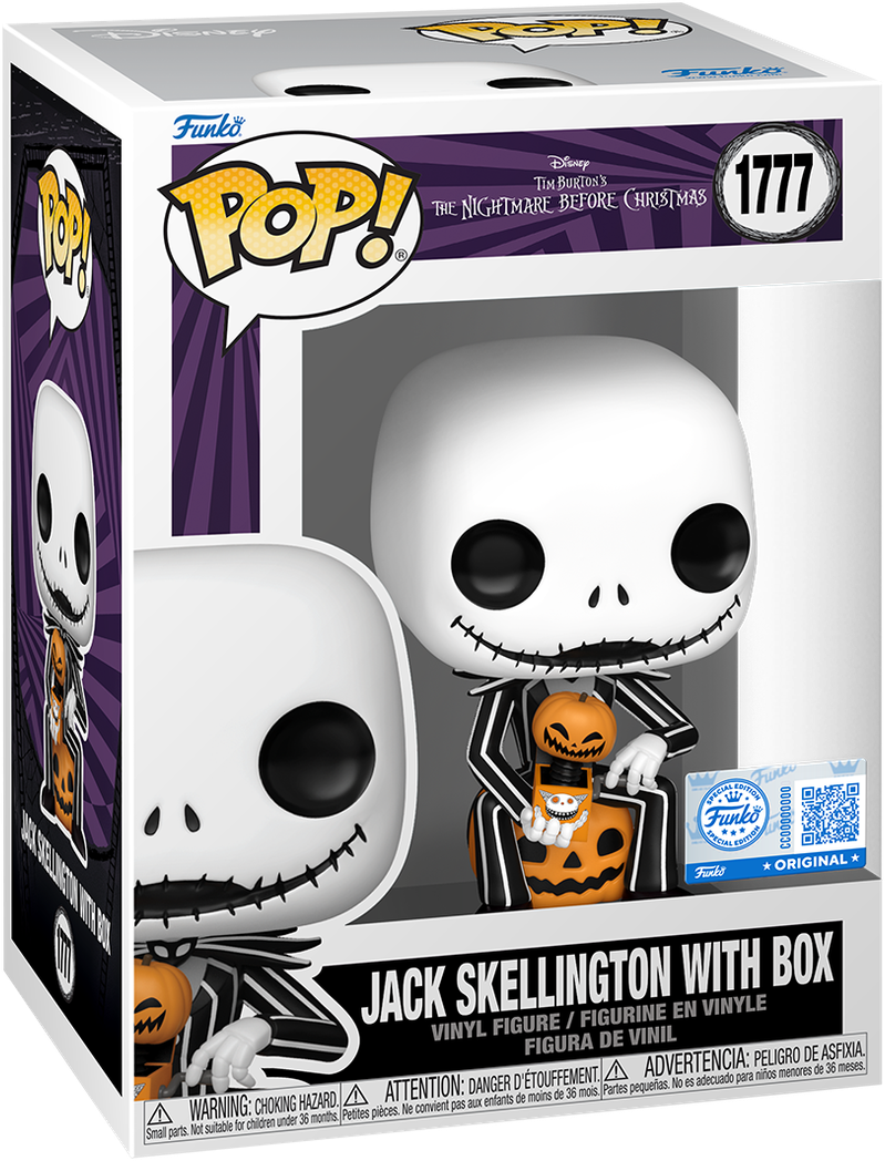 The Nightmare Before Christmas – Jack Skellington with Box Exclusive Pop! Vinyl [RS]