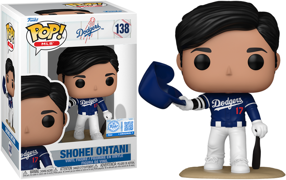 MLB: Dodgers – Shohei Ohtani (Saludo con el casco) Exclusivo de EE. UU. Pop! Vinyl [RS]