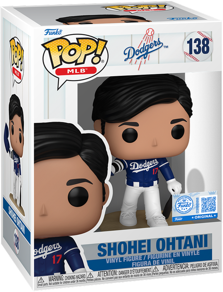 MLB: Dodgers – Shohei Ohtani (Saludo con el casco) Exclusivo de EE. UU. Pop! Vinyl [RS]