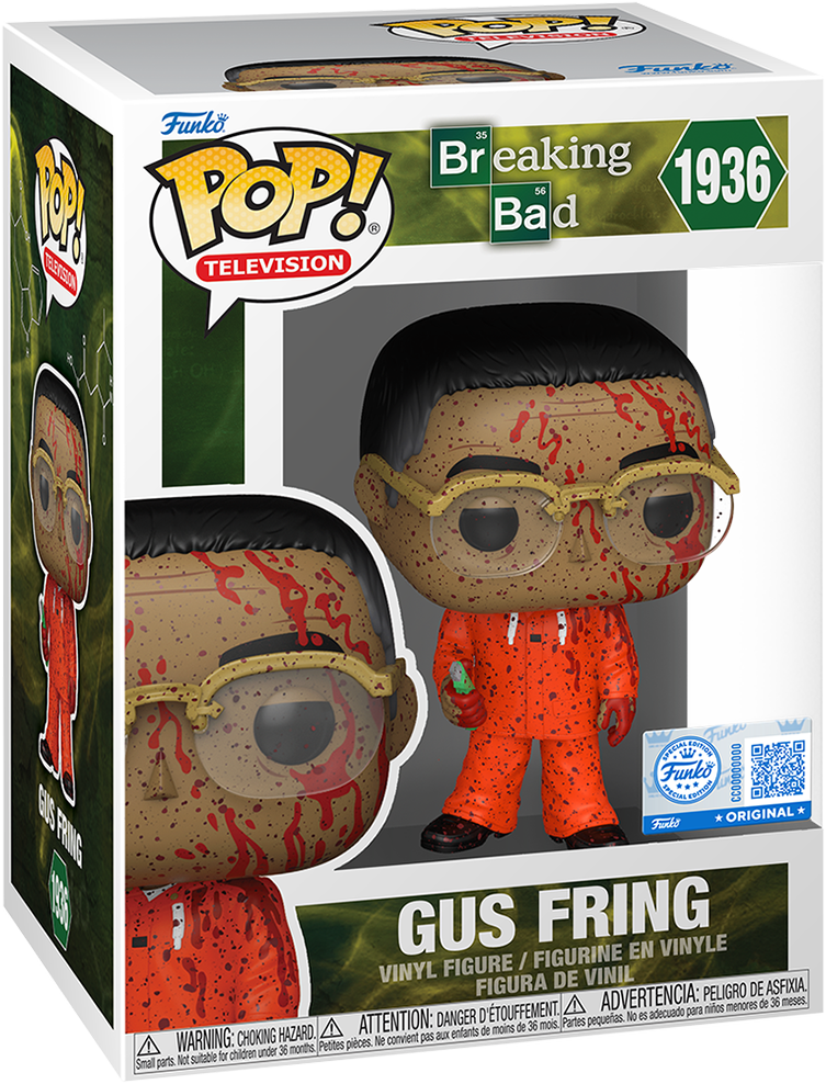Breaking Bad – Gus with Box Cutter (Bloody) Exclusive Pop! Vinyl [RS]