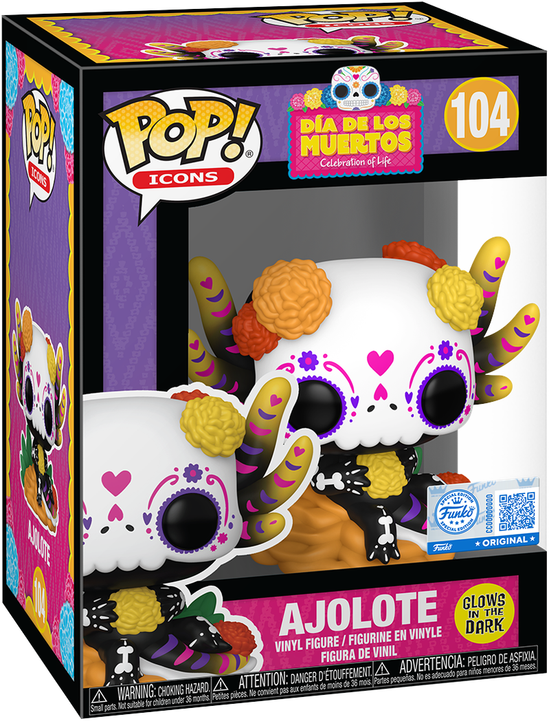 Dia de Los Muertos – Ajolote Exclusive Glow Pop! Vinyl [RS]