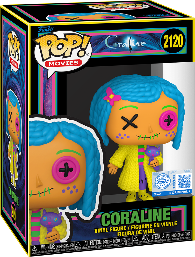 Coraline – Coraline (Patchwork) Exclusive Blacklight Pop! Vinyl [RS]