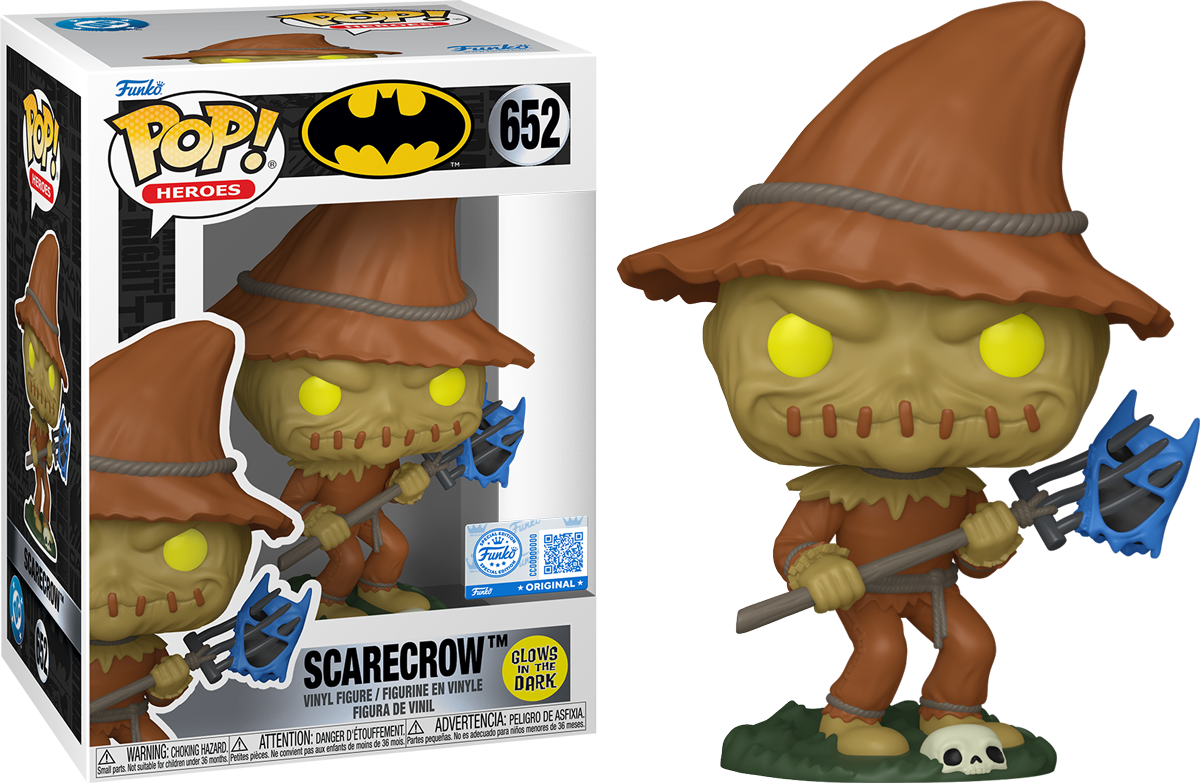 Batman: The Animated Series – Scarecrow with Pitchfork Exclusive Glow Pop! Vinyl [RS]