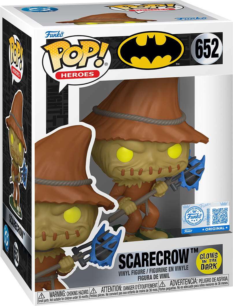 Batman: The Animated Series – Scarecrow with Pitchfork Exclusive Glow Pop! Vinyl [RS]