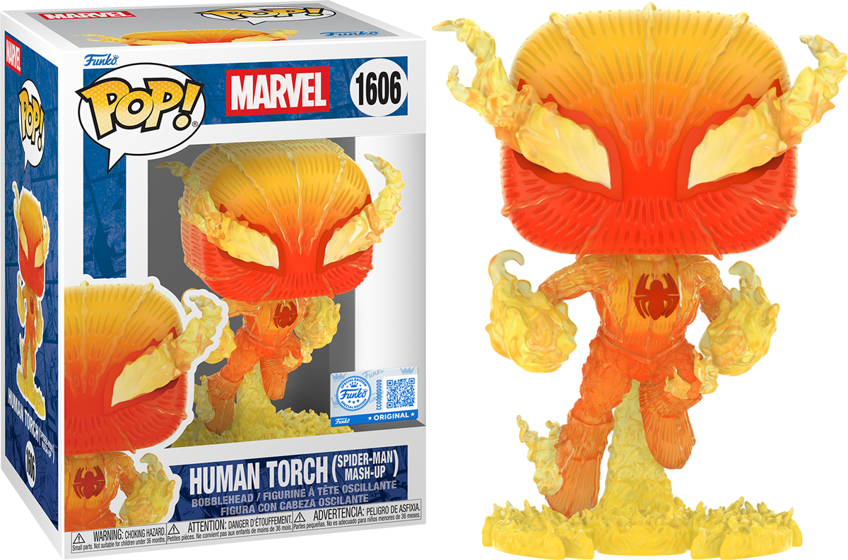 Marvel – Spiderman as Human Torch US Exclusive Pop! Vinyl [RS]
