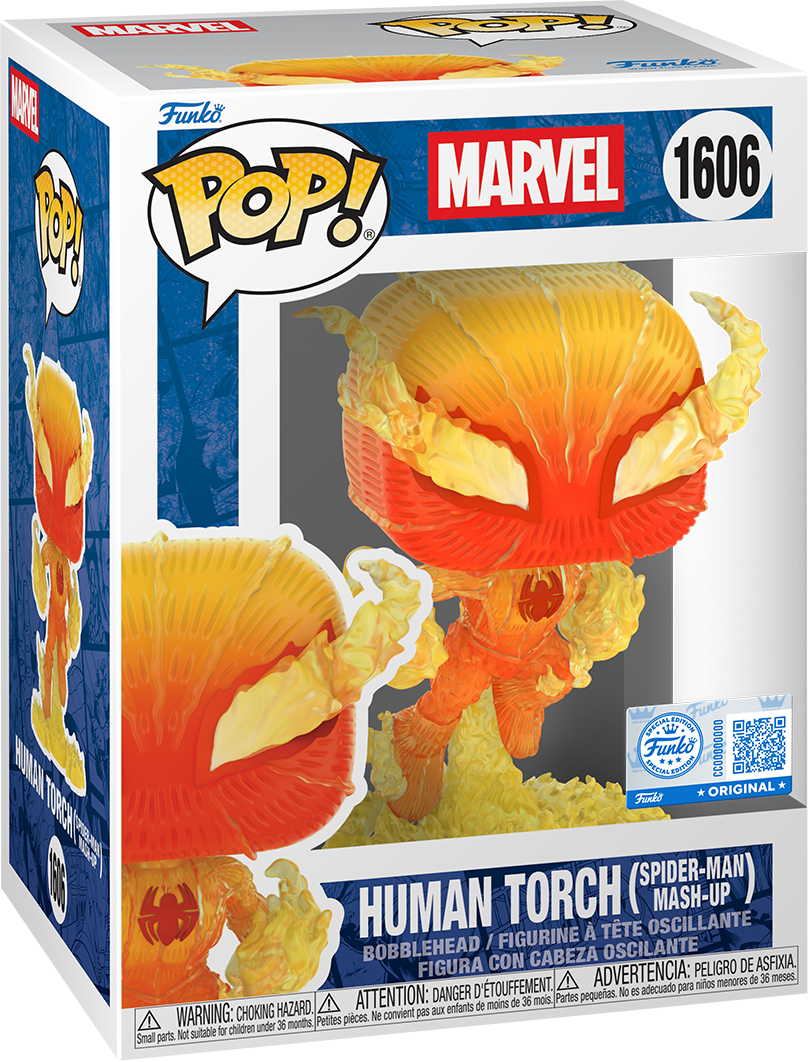 Marvel – Spiderman as Human Torch US Exclusive Pop! Vinyl [RS]