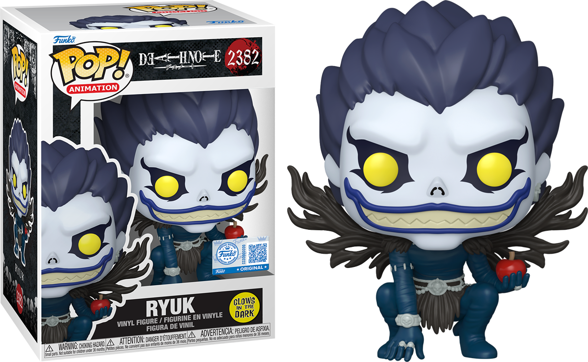 Death Note – Ryuk Exclusivo de EE. UU. que brilla en la oscuridad Pop! Figura de vinilo [RS]