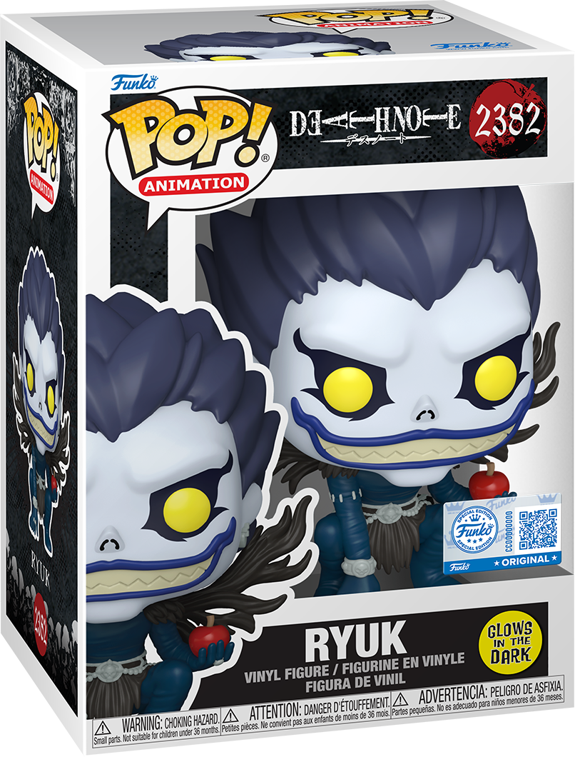 Death Note – Ryuk Exclusivo de EE. UU. que brilla en la oscuridad Pop! Figura de vinilo [RS]