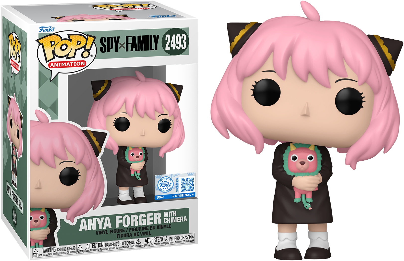 Spy x Family – Anya Forger with Chimera Exclusive Pop! Vinyl [RS]