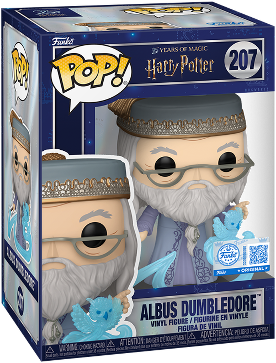 Harry Potter – Dumbledore (with Patronus) US Exclusive Pop! Vinyl [RS]