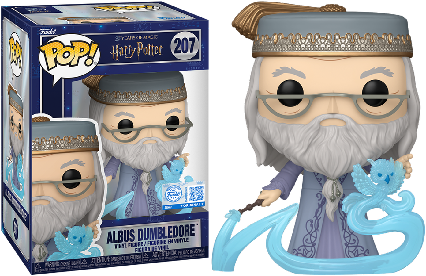 Harry Potter – Dumbledore (with Patronus) US Exclusive Pop! Vinyl [RS]