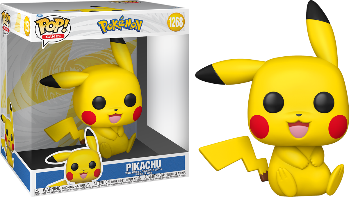 Pokemon – Pikachu (Sentado) 10″ Pop! Vinilo [RS]
