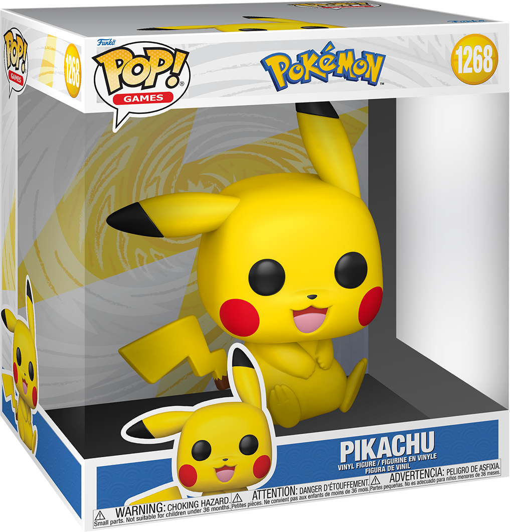 Pokemon – Pikachu (Sentado) 10″ Pop! Vinilo [RS]