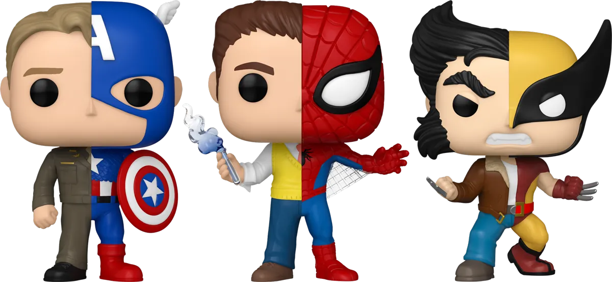 FUN80891 + FUN80892 + FUN80893 Marvel: Split - Alter Ego Pop! Vinyl Bundle (Set of 3) - Funko - Titan Pop Culture