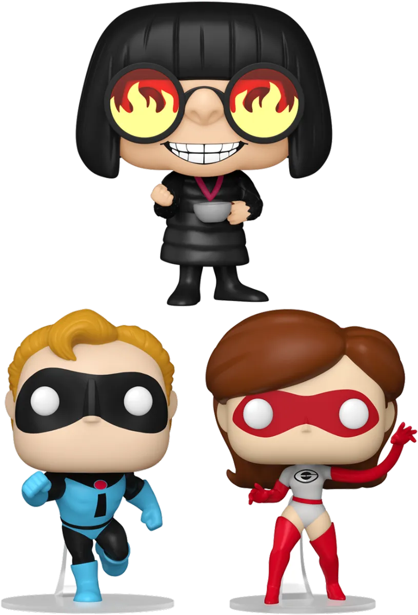 FUN80949 + FUN80950 + FUN80951 Incredibles: 20th Anniversary - Super Suits (with chase) Pop! Vinyl Bundle (Set of 3) - Funko - Titan Pop Culture