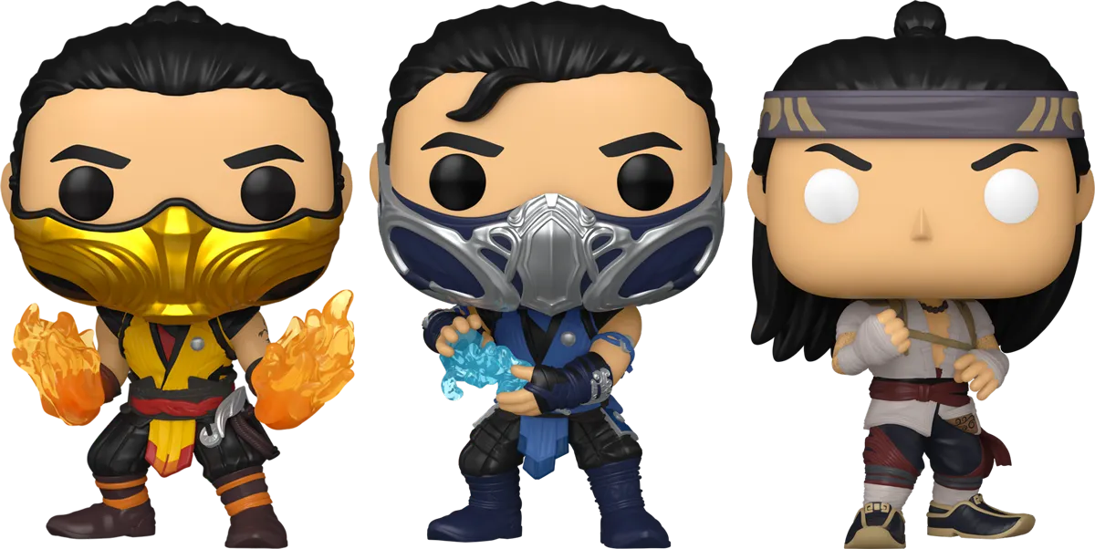 FUN80274 + FUN80275 + FUN80276 Mortal Kombat 1 - Earthrealm Pop! Vinyl Bundle (Set of 3) - Funko - Titan Pop Culture