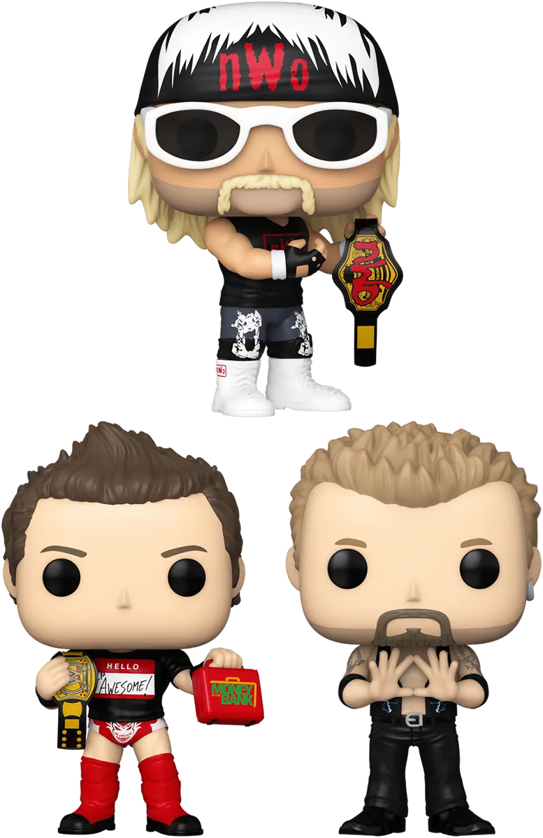 FUN79624 + FUN79625 + FUN79626 WWE - Main Event Pop! Vinyl Bundle (Set of 3) - Funko - Titan Pop Culture