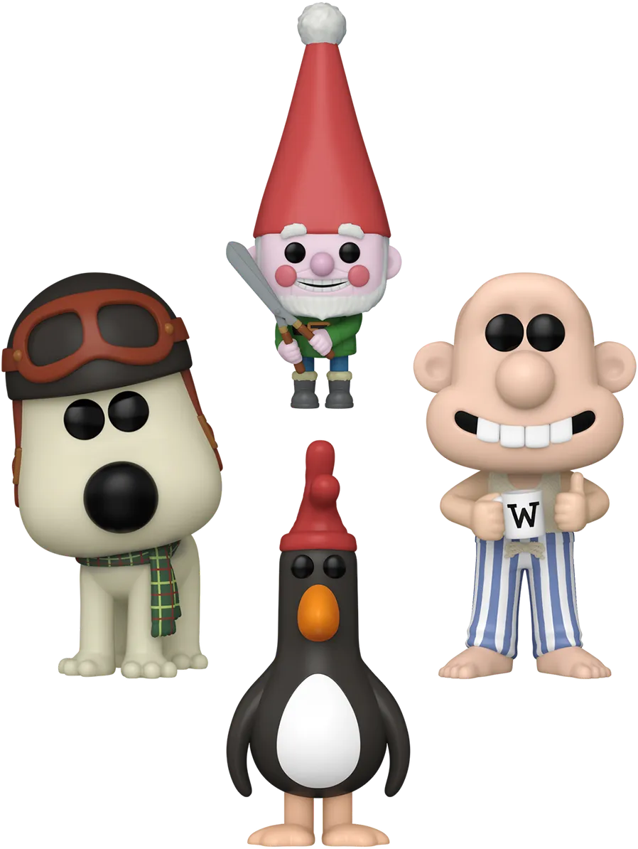 FUN79780 + FUN79781 + FUN79782 + FUN79783 Wallace & Gromit: Vengeance Most Fowl - Cutting Edge Pop! Vinyl Bundle (Set of 4) - Funko - Titan Pop Culture