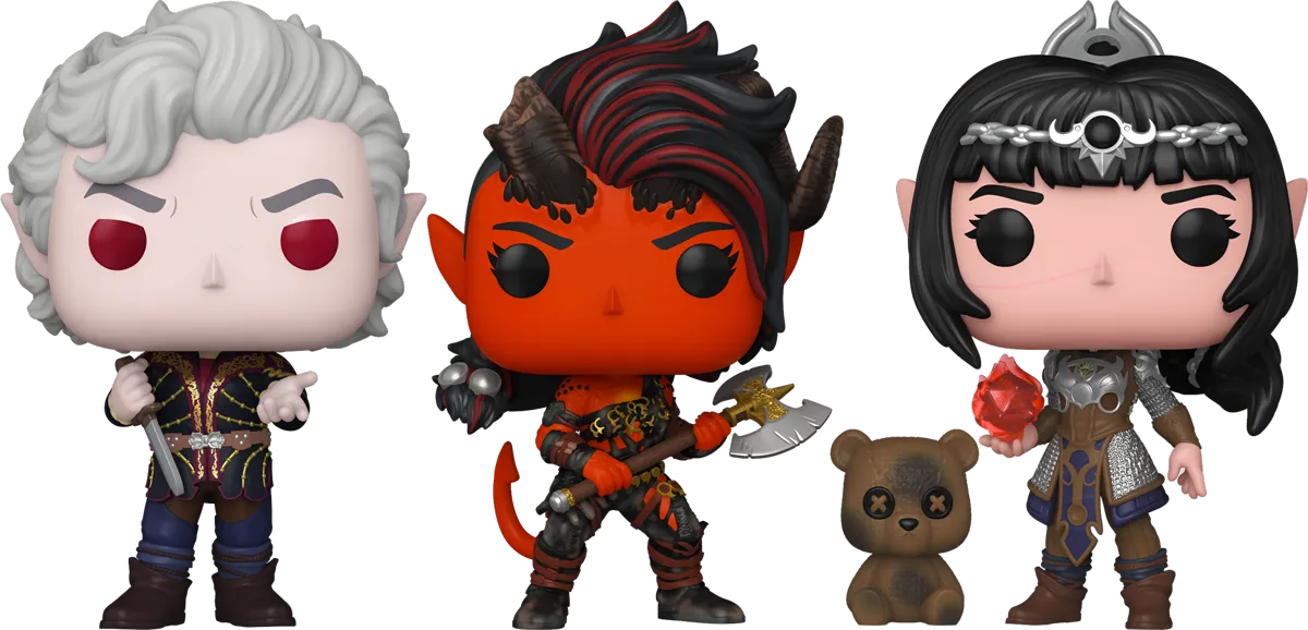 FUN84955 + FUN84957 + FUN84958 Baldur’s Gate 3 - Fate of Faerûn Pop! Vinyl Bundle (Set of 3) - Funko - Titan Pop Culture