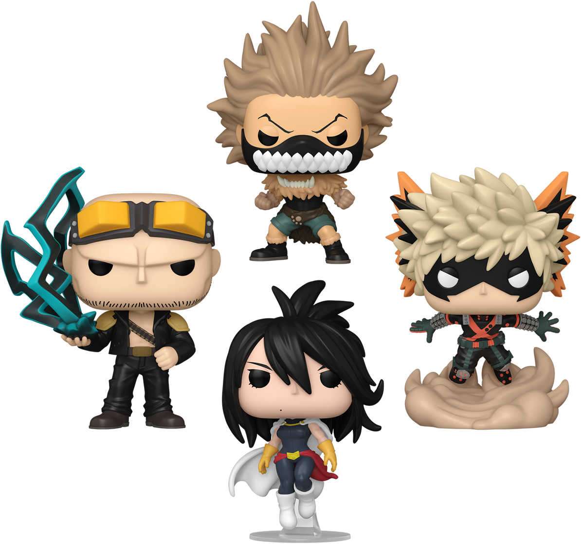 FUN80393 + FUN80395 + FUN80396 + FUN82846 My Hero Academia - Hero Society Pop! Vinyl Bundle (Set of 4) - Funko - Titan Pop Culture