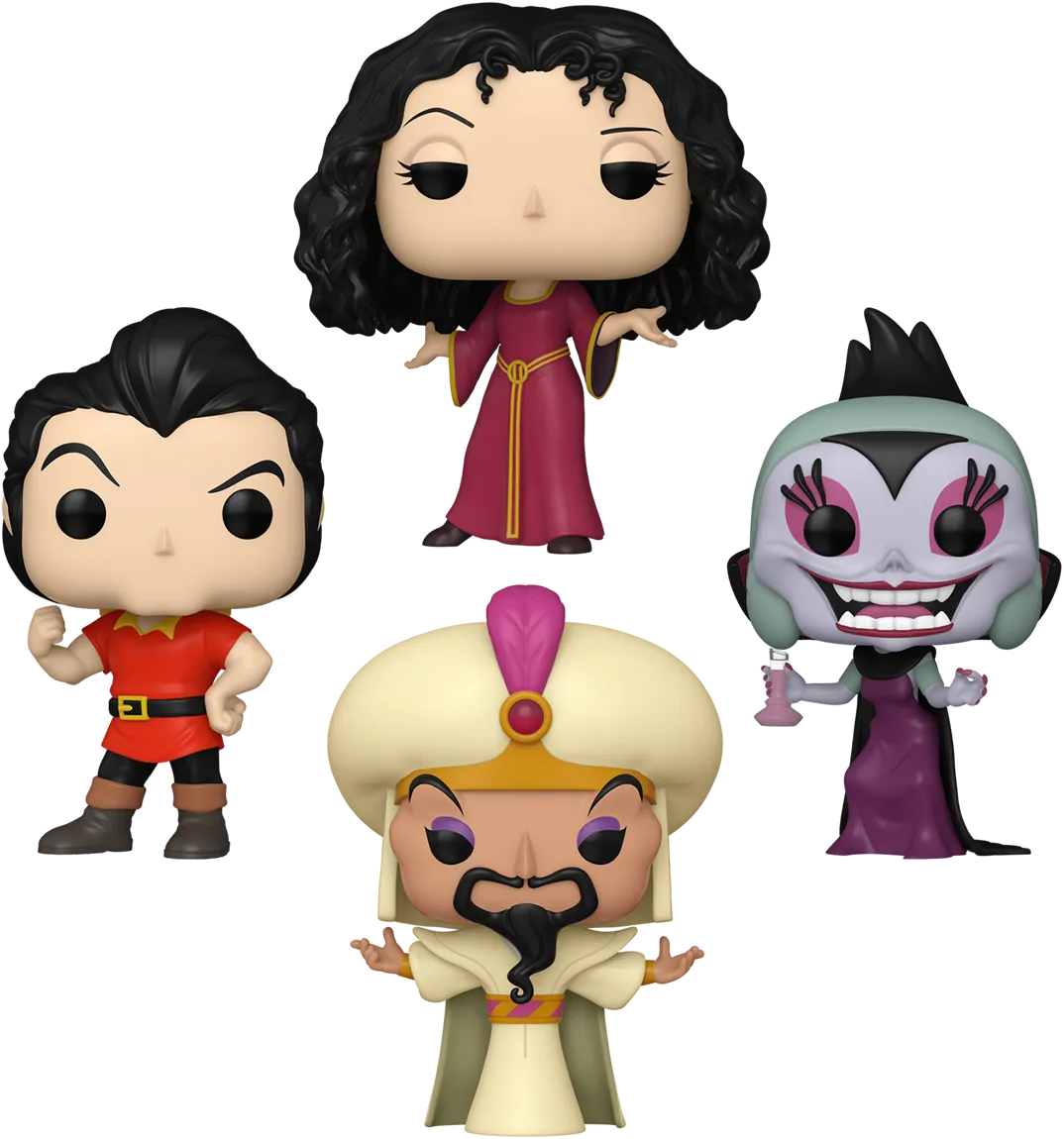 FUN80928 + FUN80929 + FUN80930 + FUN80931 Disney Villains - Pull The Lever Pop! Vinyl Bundle (Set of 4) - Funko - Titan Pop Culture