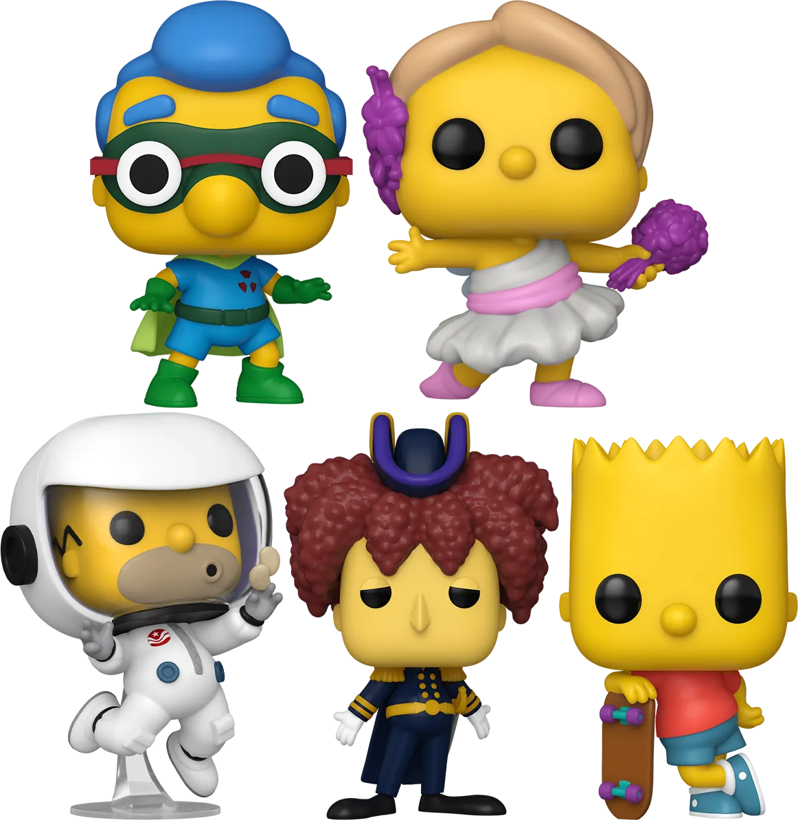 FUN80071 + FUN80072 + FUN80073 + FUN80074 + FUN80075 The Simpsons - For the Love of Springfield Pop! Vinyl Bundle (Set of 5) - Funko - Titan Pop Culture