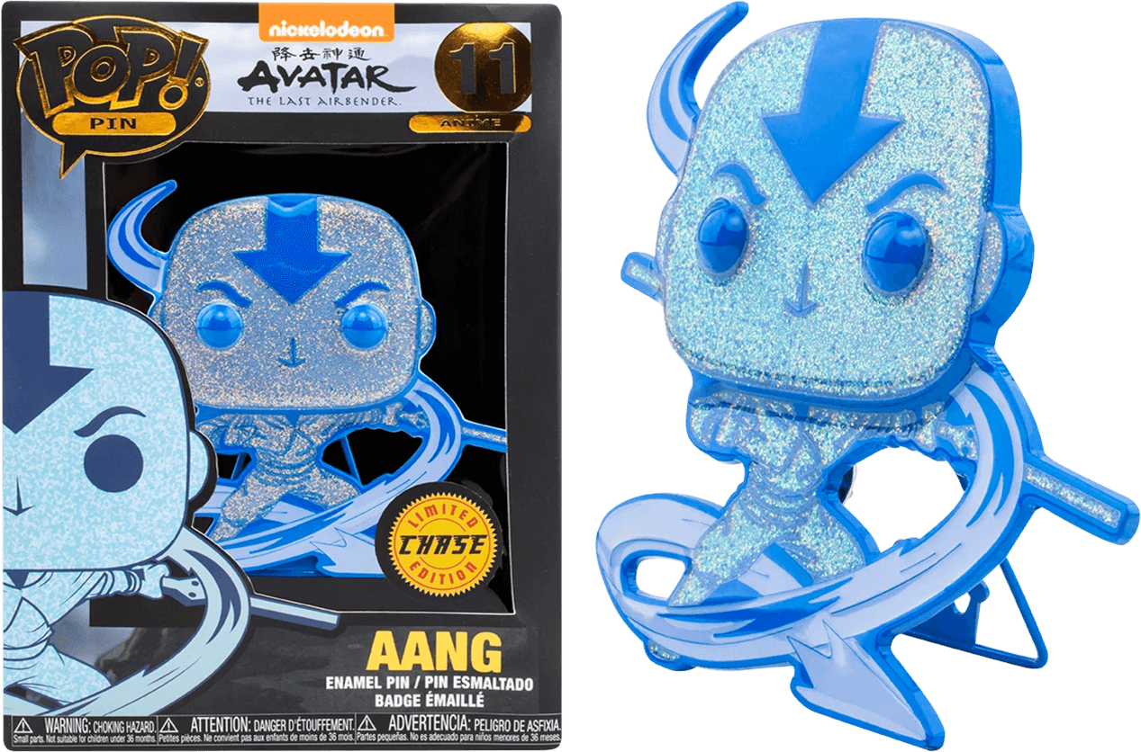 FUNAVAPP0006 Avatar The Last Airbender - Aang (With Chase) 4" Pop! Enamel Pin - Funko - Titan Pop Culture