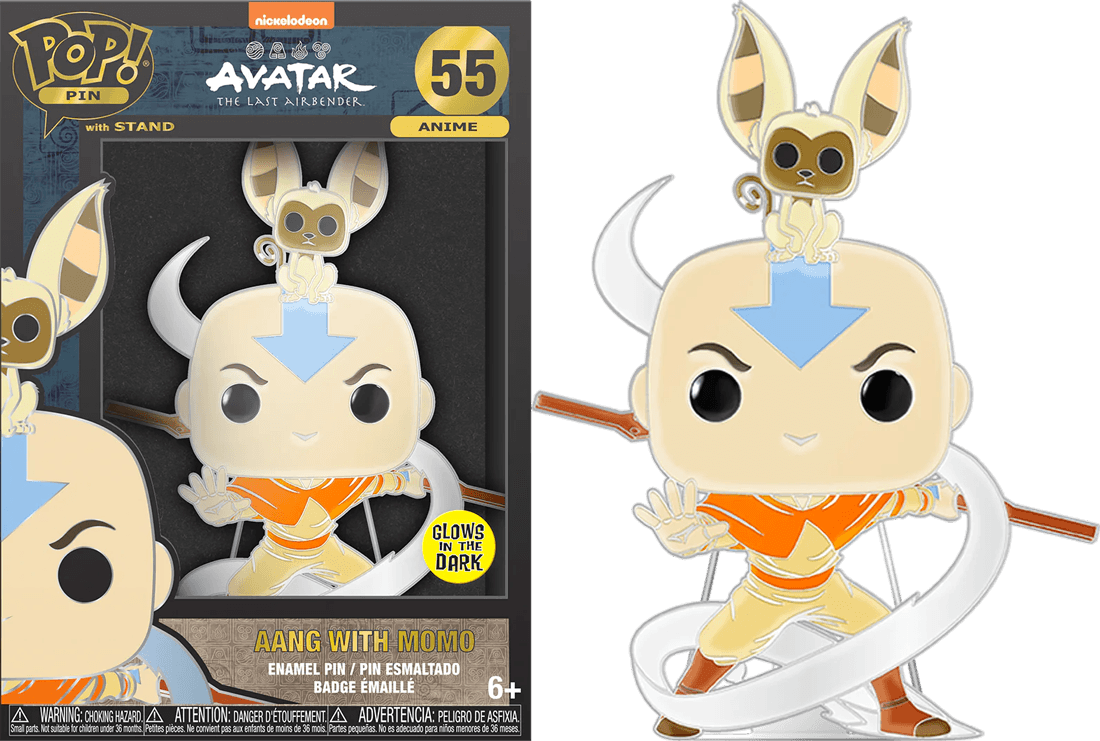 FUNAVAPP0010 Avatar: the Last Airbender - Aang 4" Pop! Pin - Funko - Titan Pop Culture