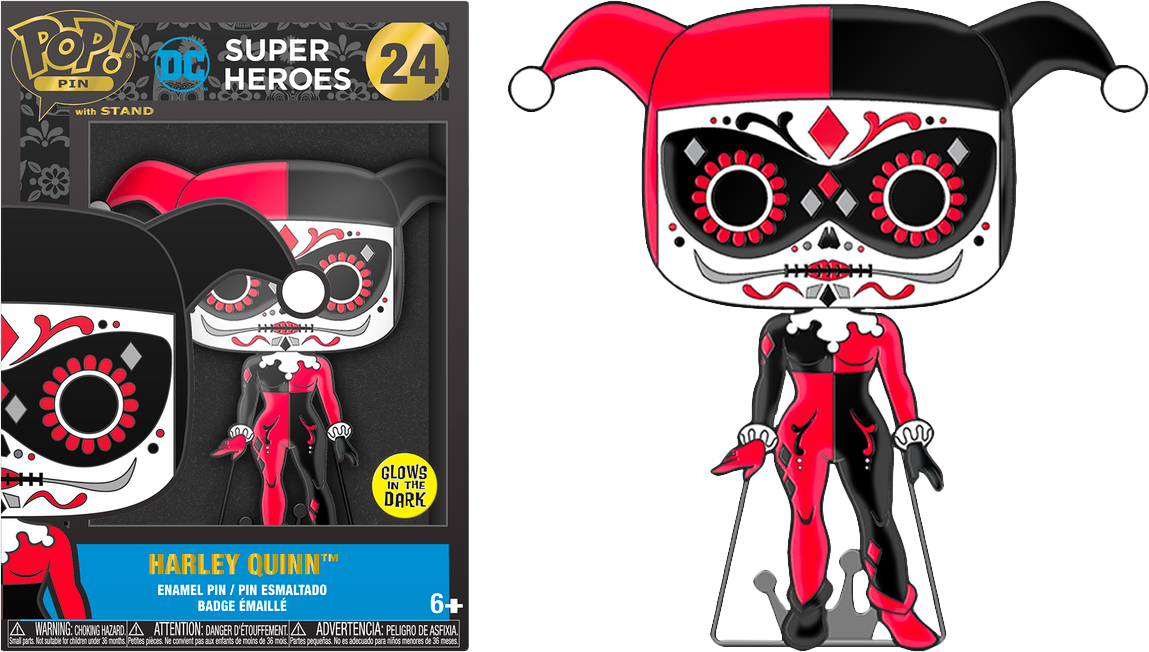 DC Comics - Harley Quinn Day of Dead 4" Pop! Pin