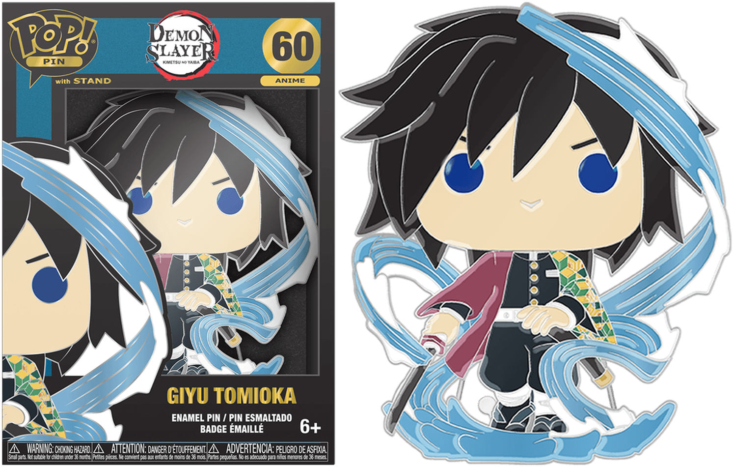 FUNDMSPP0011 Demon Slayer - Giyu Enamel Pop! Pin - Funko - Titan Pop Culture