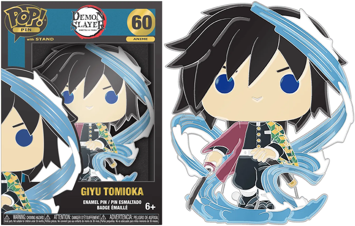 FUNDMSPP0011 Demon Slayer - Giyu Enamel Pop! Pin - Funko - Titan Pop Culture