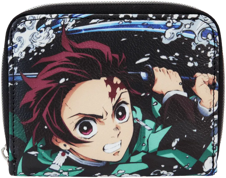 FUNDMSWA0001 Demon Slayer - Tanjiro Kamado Zip Around Wallet - Loungefly - Titan Pop Culture