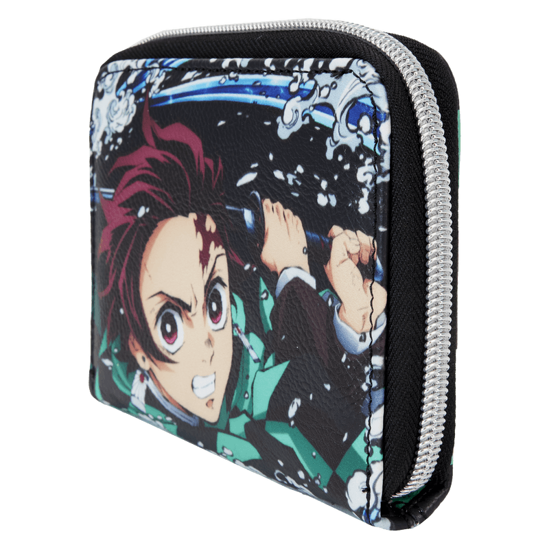 FUNDMSWA0001 Demon Slayer - Tanjiro Kamado Zip Around Wallet - Loungefly - Titan Pop Culture