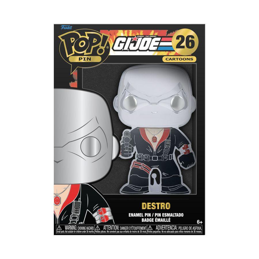 FUNGIJPP0003 G.I. Joe - Destro 4" Pop! Enamel Pin - Funko - Titan Pop Culture