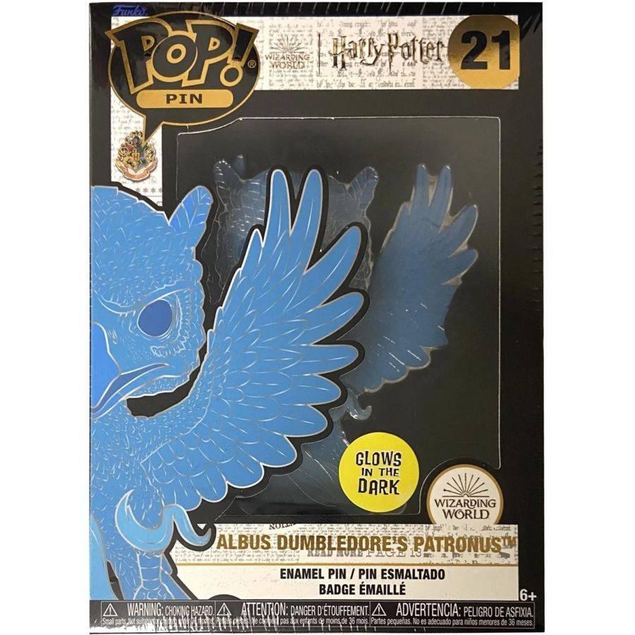 FUNHPPP0025 Harry Potter - Patronus Dumbledore Pop! Enamel Pin - Funko - Titan Pop Culture